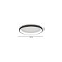 Πλαφονιέρα Οροφής D60x5cm LED 28W 3CCT 2800lm Μαύρο Μέταλλο-Ακρυλικό Inlight 42044-B-Black